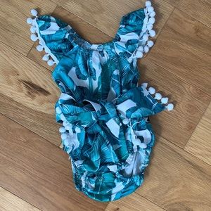 Tropical Baby Girl Onesie